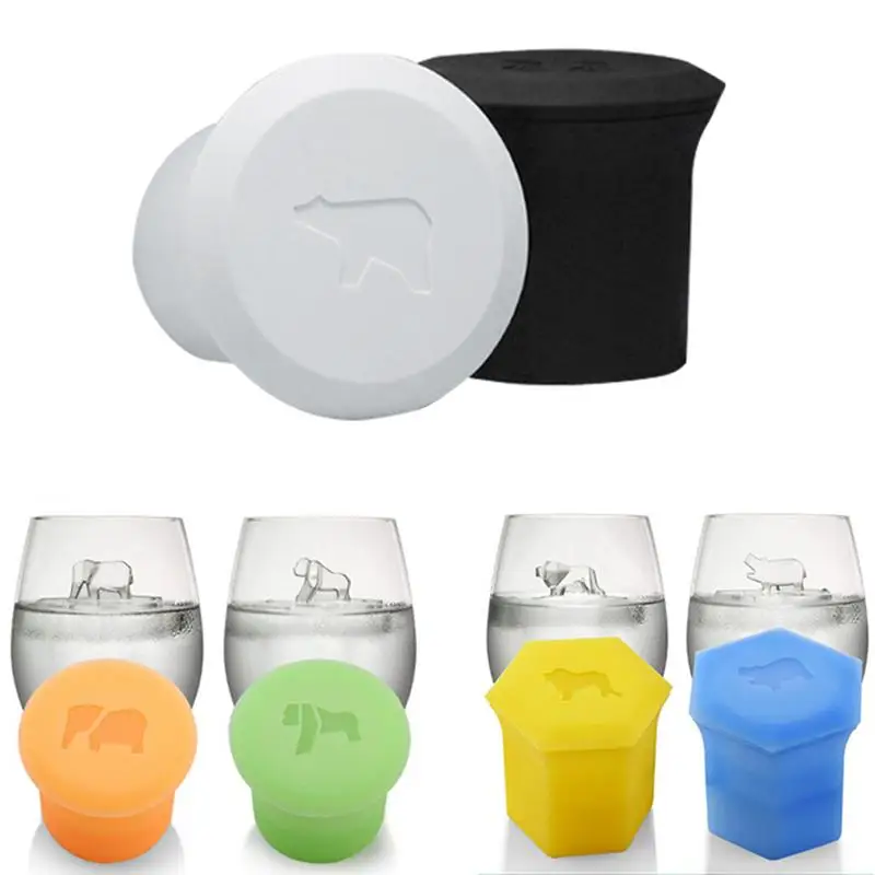

Elephant Orangutan Shaped Silicone Ice Tray Animal Shape Lion Hippo Ice Block Mold Ice Machine 2PCs/Set Silicone Ice Cube Mold