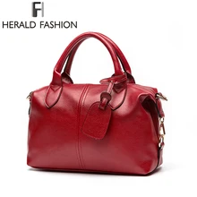 Herald, модная женская сумка, качественная, мягкая кожа, одноцветная, Топ-ручка, сумка, женская сумка на плечо, повседневная, большая вместительность, женские сумки