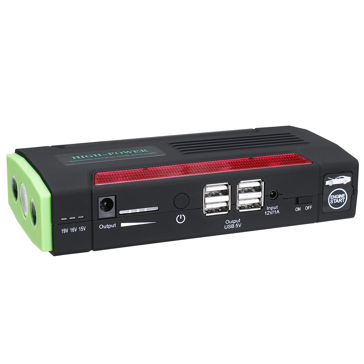 Autoleader Multi-Function Portable 12V Car Jump Starter 600APeak 82800mAh Battery Booster Power Bank For Car Charger 4 USB Port