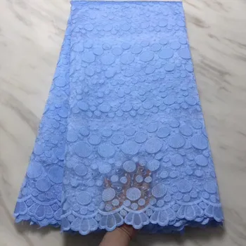 

African Lace Fabric 2019 High Quality African French Tulle Lace Fabric With Guipure Nigerian Lace Fabrics 5 Yards