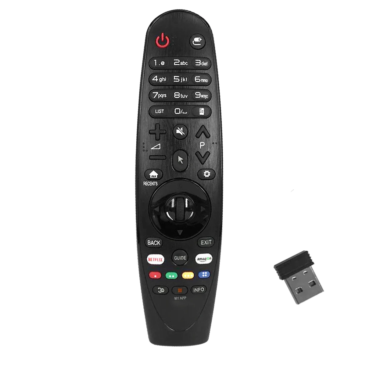 

Pohiks 433 MHz Remote Controller Black 1 Channel Replacement Telvision Remote Control AN-MR650A For LG Magic 2017 TV