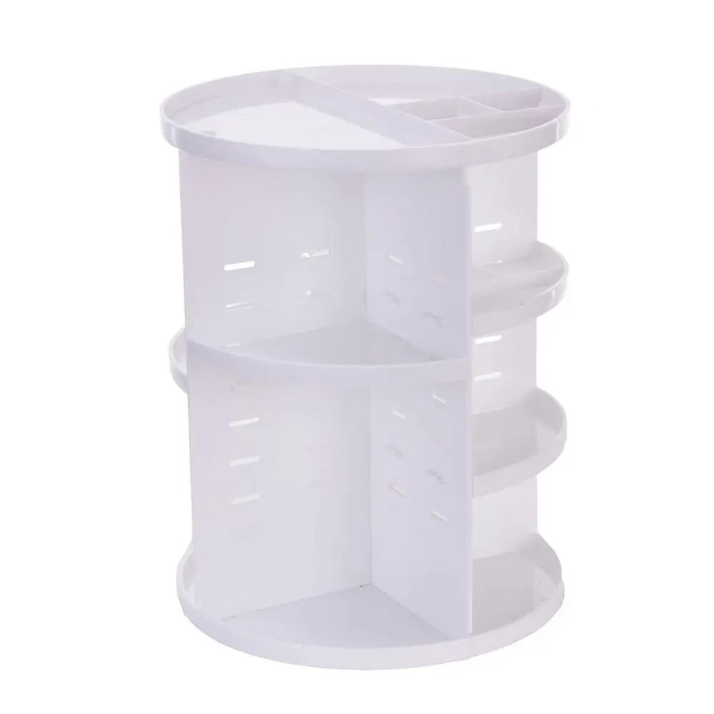 

JEYL 360 Degree Rotating MakeUp Organizers and Storage Box Gift For Women Adjustable Multi-Function Cosmetic Case Brush Holder