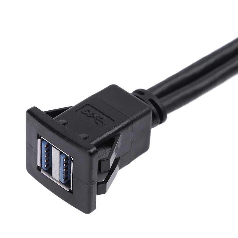 1 м Dual USB 3 0 A Male to Female Car Panel Flush Mount Удлинительный кабель|Кабели HDMI| |