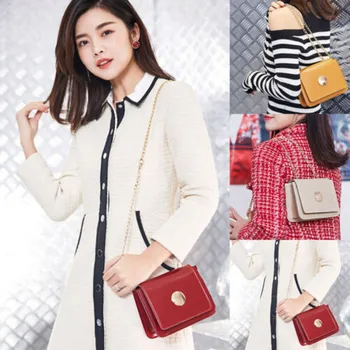 

2019 New Brand Fashion Women Faux Leather Small Handbag Satchel Messenger Cross Body Shoulder Bag Purse