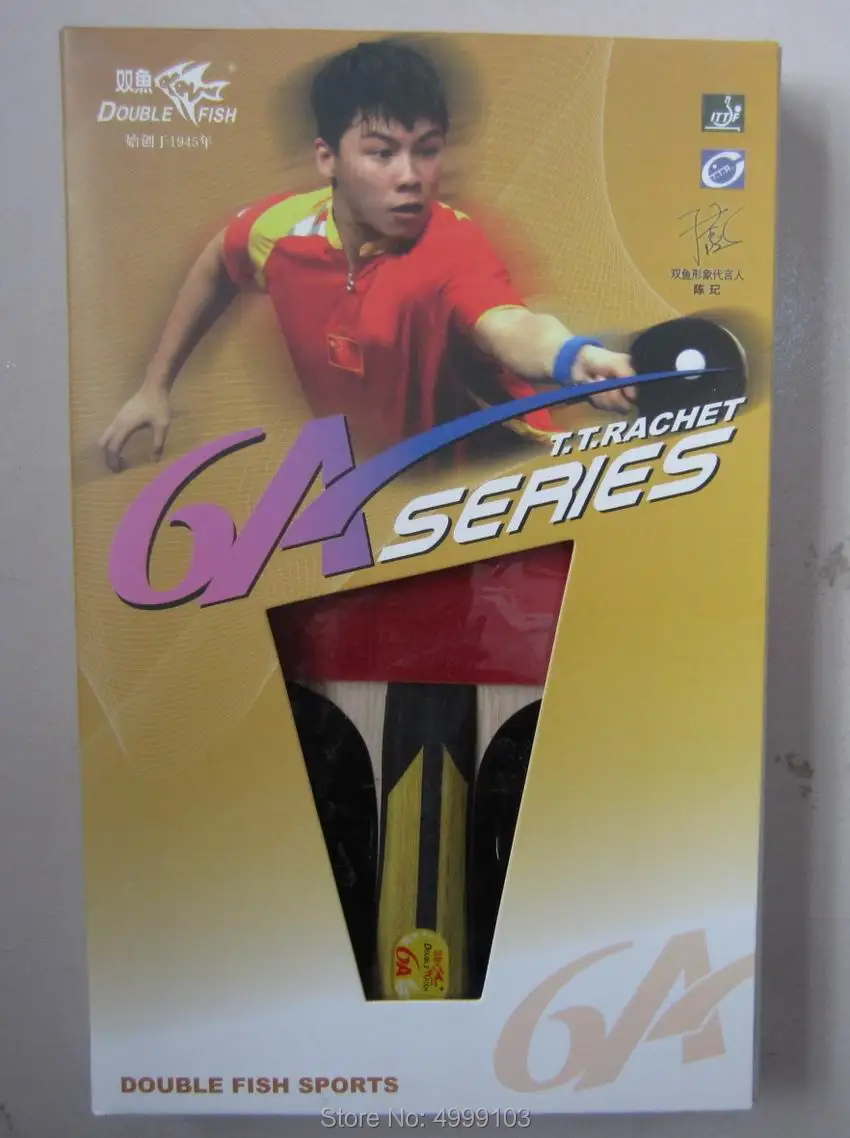 

Original double fish finished table tennis racket 6A-C 6AC FL long handle loop with fast attack pure wood racquet sports