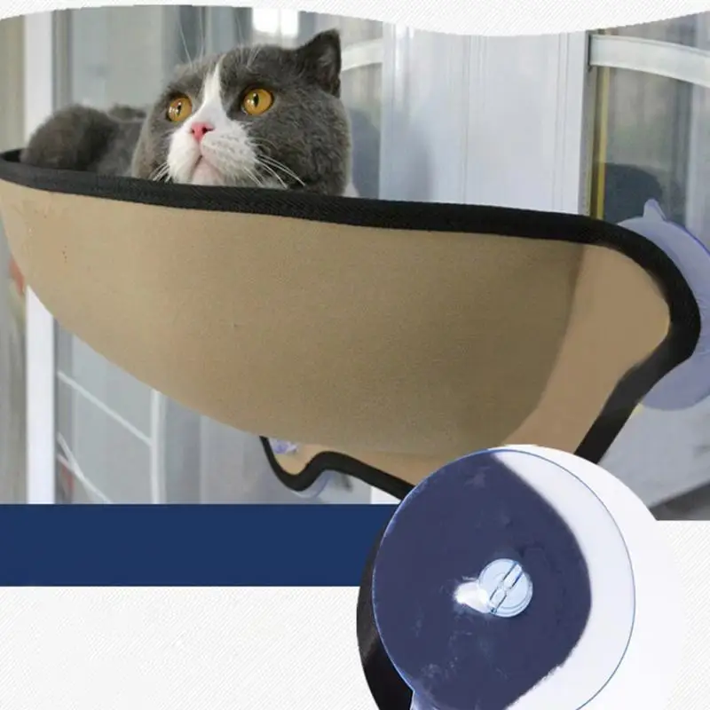  Hot Sale Cat Hammock Bed Mount Window Pod Lounger Suction Cups Warm Bed For Pet Cat Rest House Soft