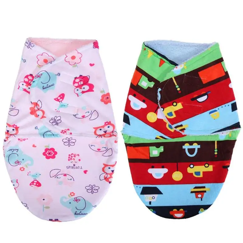 

Baby Blankets Newborn Double Layer Short Coral Fleece Baby Sleeping Bag Thickening Quilt Blanket Swaddle Wrap For Newborn