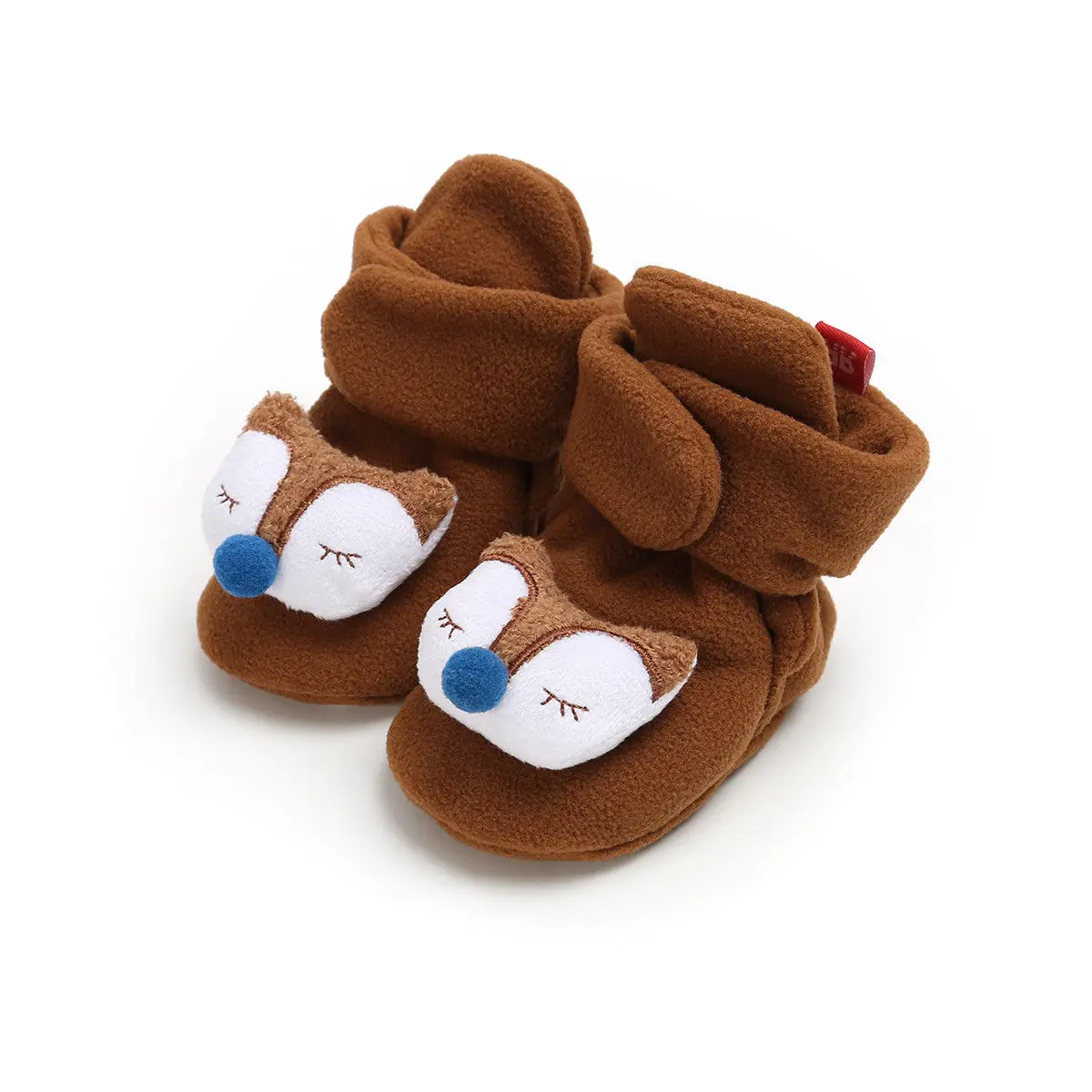 Милая детская обувь для малышей с героями мультфильмов; нескользящие носки для новорожденных с милыми животными; обувь для малышей; зимние носки-тапочки для малышей
