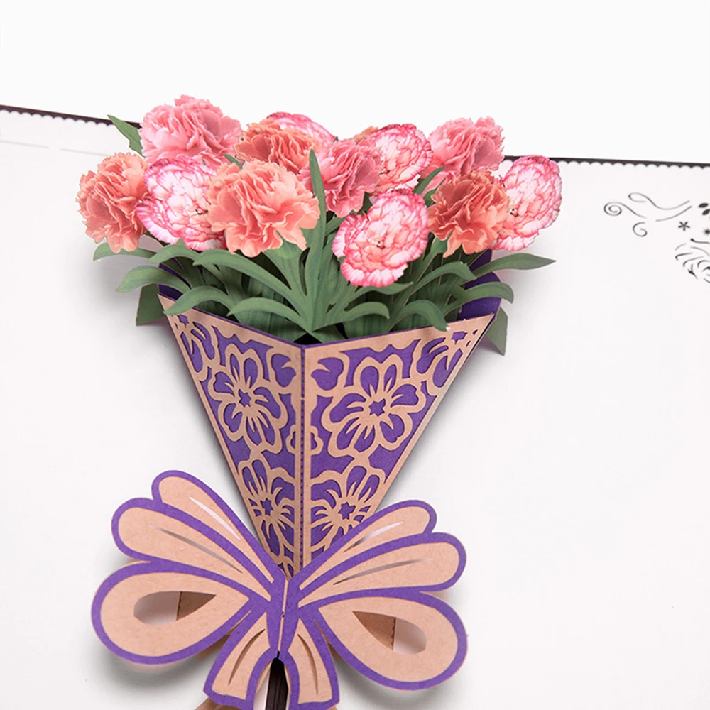 Новые открытки Love 3D Pop UP подарок на день матери открытка красивый цветок с
