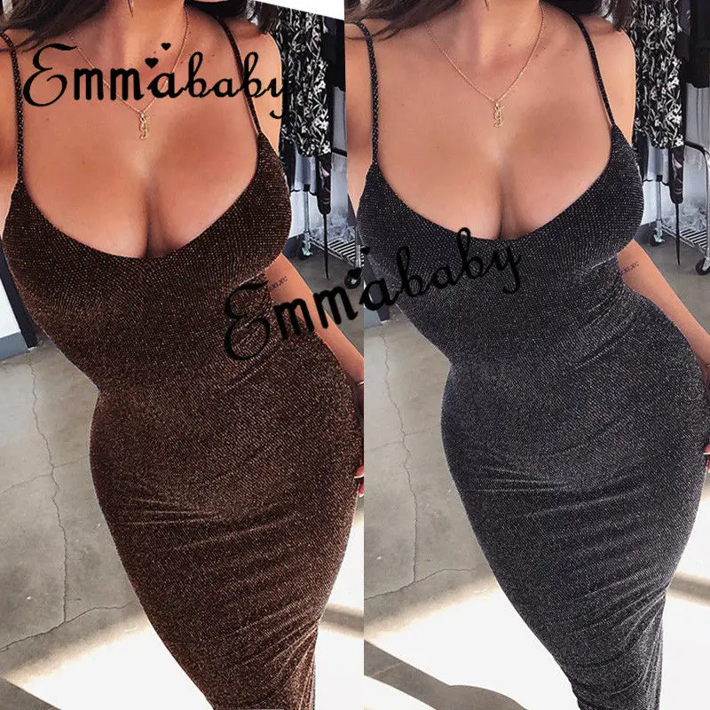 

Sexy Party Dress Women Summer Deep O Neck Backless Pencil Dresses Fashion Sleeveless Spaghetti Strap Bandage Midi Dress