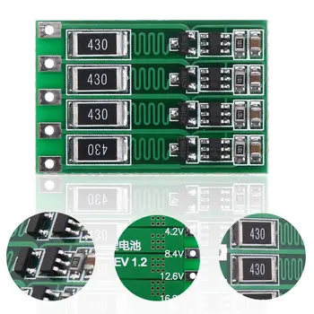 

Newest 4 String 16.8V 100mA Li-ion Lithium Balancing Board 100mA 18650 Battery BMS PCB Protection Boards Balance Mayitr