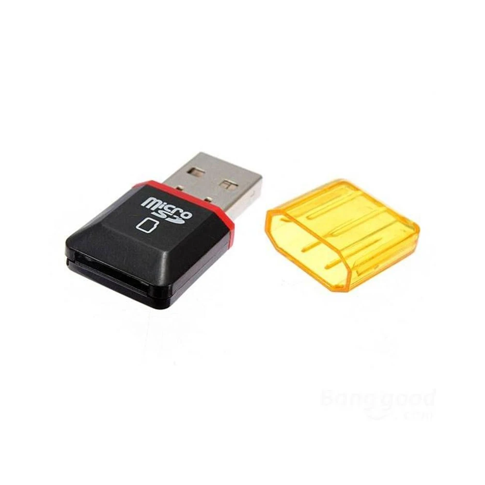 2 шт. USB 2,0 Мини Micro SD TF кард-ридер адаптер памяти t-flash кард-ридер адаптер