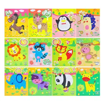 

Material Package Handmade DIY Paper Rubbing Painting Paper Stickers Toys