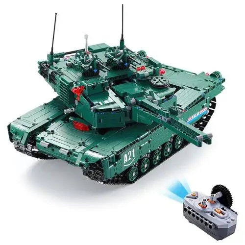 LeadingStar Военная серия большие танки на радиоуправлении Сборка строительный блок игрушка с вращением башни запуск ракеты радиоуправляемая модель танка