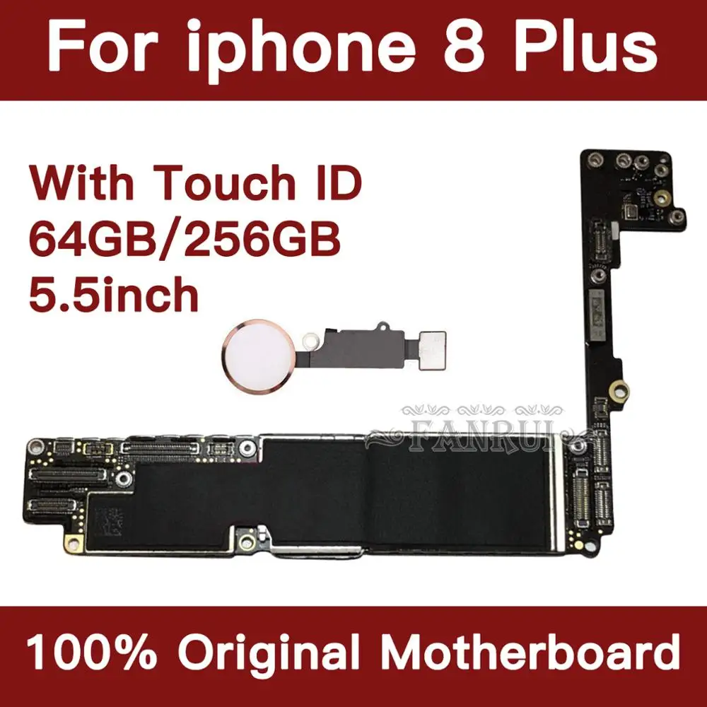 Для iphone 8 Plus 256 ГБ материнская плата с системой IOS, для iphone 8 Plus материнская плата с чипами