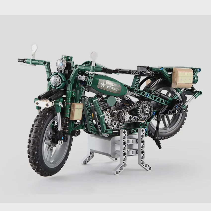 550PCS Motorcycle Model Building Blocks set with Motor Battery Box Bricks Compatible for Legoes LEPIN Technic blocks Toys Gift 