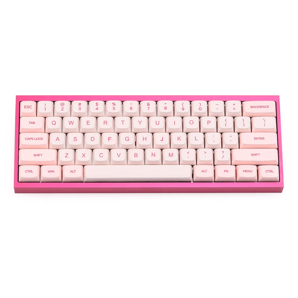  Pink 176 Key XDA Profile Dye-sub PBT Keycaps Full Layout Keycap Set Mechanical Gaming Keyboard Keyc