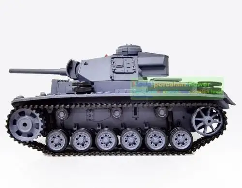

Henglong 1/16 Deep Green German Leopard2A6 RC Tank 3889 Customized Metal Tracks