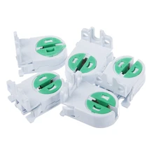 Hot 5pcs T5 Lamp Holder Lamp Socket Tube Accessory Lamp Aging Test AC 100-250V
