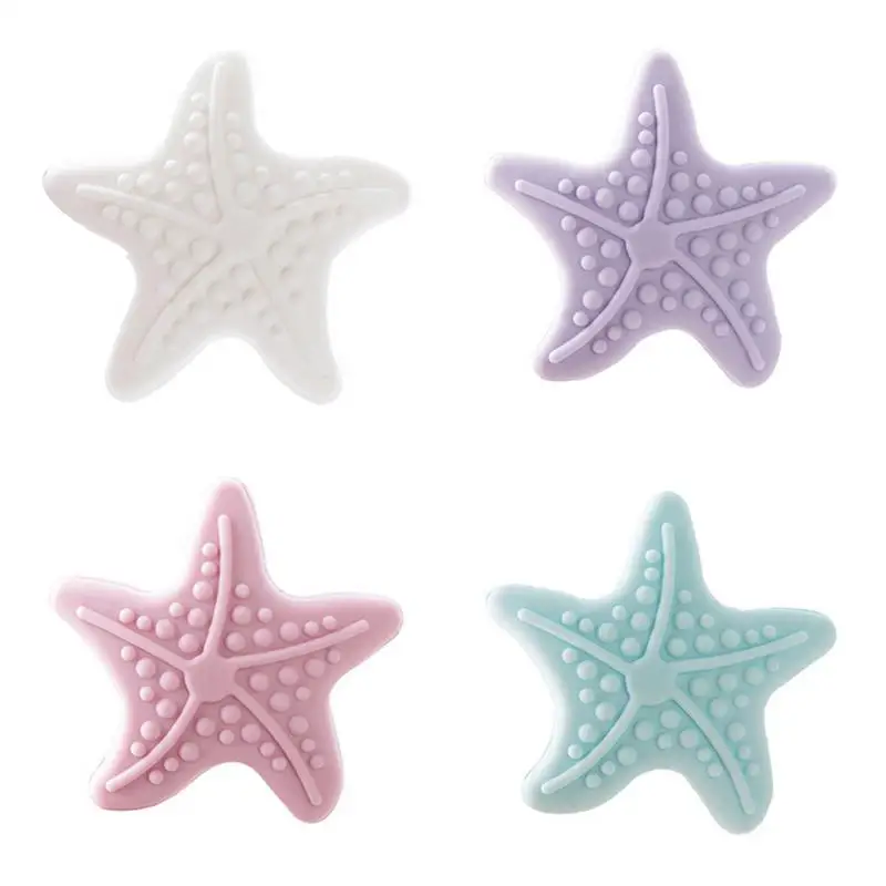 

Starfish Shape Luminous Crash Pad Door Handle Door Lock Shock Pad Impact Resistance Double-sided Seamless Glue White Blue Pink