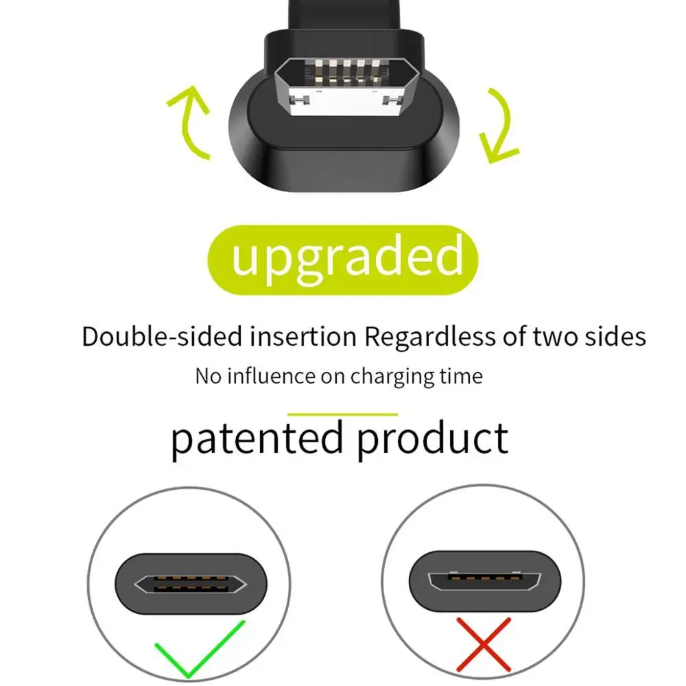 Wsken Android Micro Usb игровой кабель для Samsung S7 S6 Xiaomi Быстрая зарядка провод Microusb с