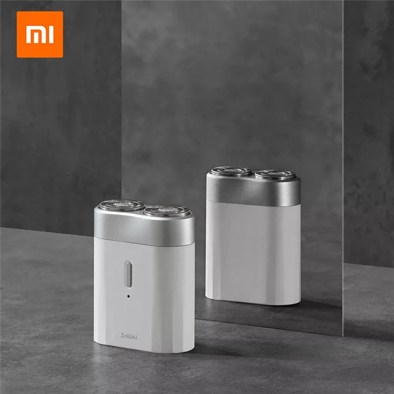 Xiaomi zhibay мини электробритва Влажная и сухая Водонепроницаемая usb type-c заряжаемый триммер для бороды бритва мини-корпус