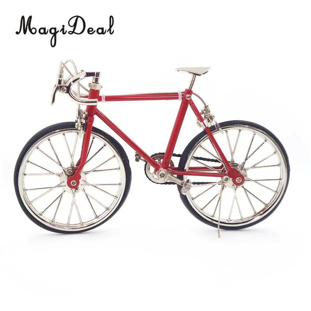 MagiDeal 1/10 шкала миниатюрная мебель для кукольного домика из сплава и велосипеда
