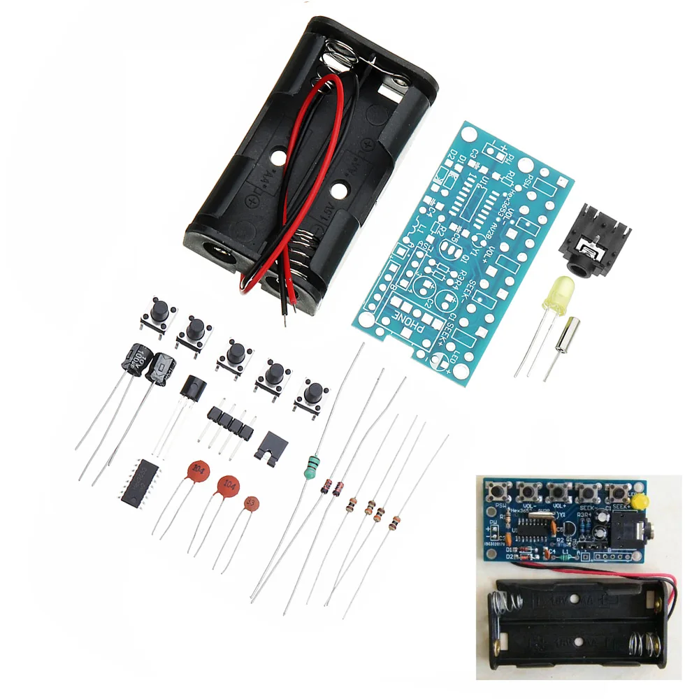 CLAITE DIY FM беспроводной стерео модуль радиоприемника PCB электронные обучающие