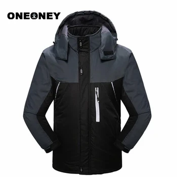 

Oneoney Outdoor Dust Coat Mountaineering Suit Thick Jackets Cold Protection Plus Velet Thickening Coat Men Winter Warm