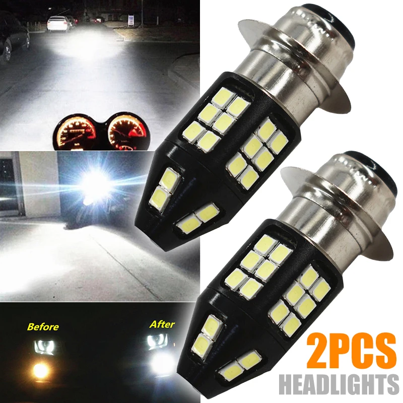 

Motorcycle Lights 2pcs H6M LED Fog Signal Light 6000K High Brightness Headlight Bulb For Yamaha Raptor 700 700R 06-18 White