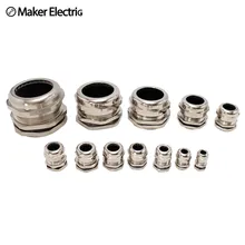 Кабельный ввод Ip68 10 шт./лот полумуфта Pg7-pg36 водонепроницаемый разъем никель латунь Металл Нержавеющая сталь