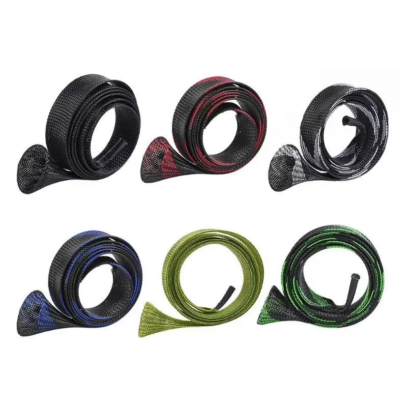 

1pc 35mmX170cm Fishing Rod Cover Expandable Braided Mesh Fishing Pole Sleeve Cover Glove Protector Jacket Wrap Fish Tackle