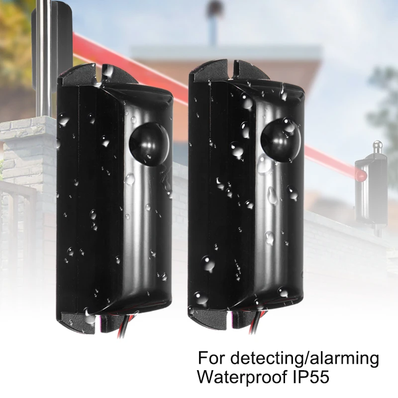 

Durable Active Photoelectric Single Infrared Beam Sensor Barrier Alarm Detector for Gate Door Window burglar alarm system