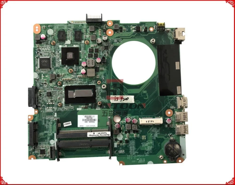 Высокое качество 734426-501 734426-001 734426-601 для HP 14-N материнская плата I5-4200U DSC 8670M 2GB DA0U83MB6E0
