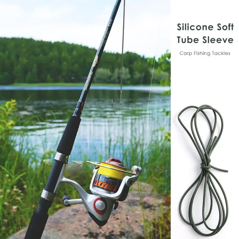 

1M DIY Silicone Soft Rigs Tube Sleeve Anti-bite Line Hose Library Fishing Hose for Carp Fishing Tackles Accessories Tool
