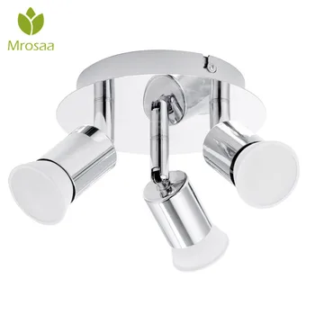 

Mrosaa AC 100-220V LED Ceiling Light with Swiveling Light Spots 3x GU10 Ceiling Spot Ceiling Lights for Kitchen Living Room