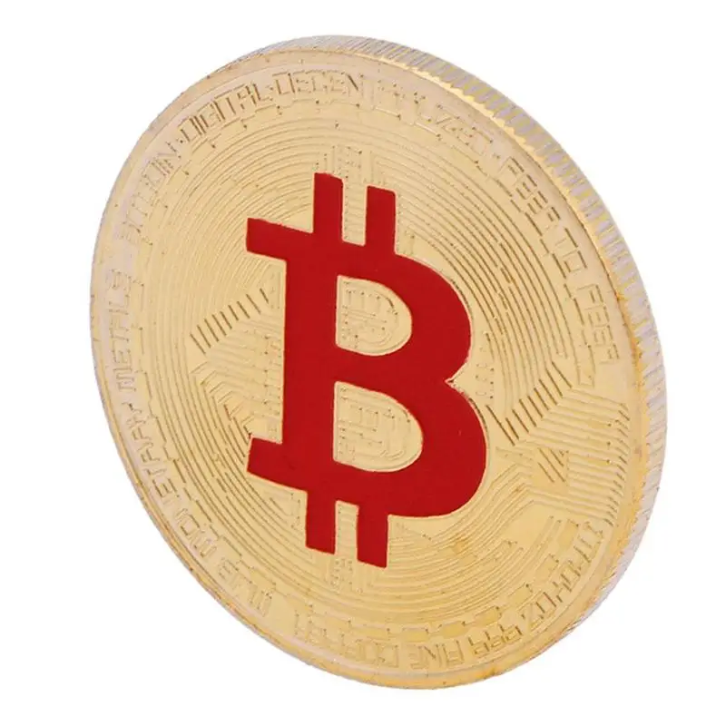 Позолоченная памятная монета биткойны коллекционная художественная коллекция