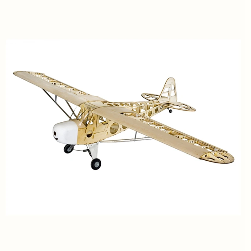Dancing Wings Hobby Piper J3 Cub 1800mm Wingspan Balsa Wood Laser Cut Remote Control Airplane With Motor