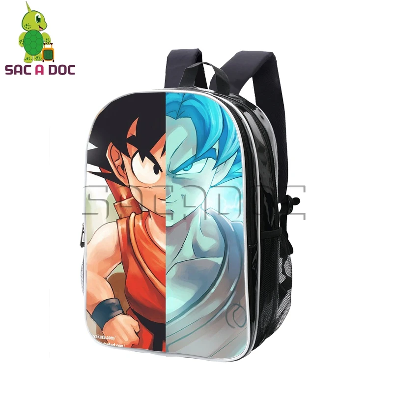 

Dragon Ball Kid God Son Goku Split Backpack Boys Girls Pu Leather Bags Daily Backpack for Teenagers Students School Backpack