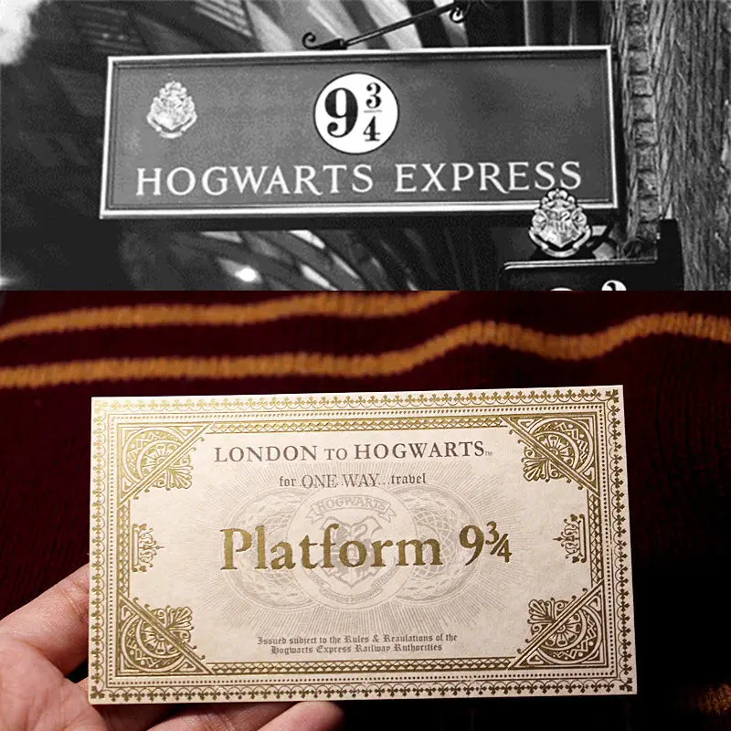

Pulaqi Magic Academy 9 3/4 Platform Train Ticket Collection Iron On Patches For Clothing DIY Clothing Accessories Decoration