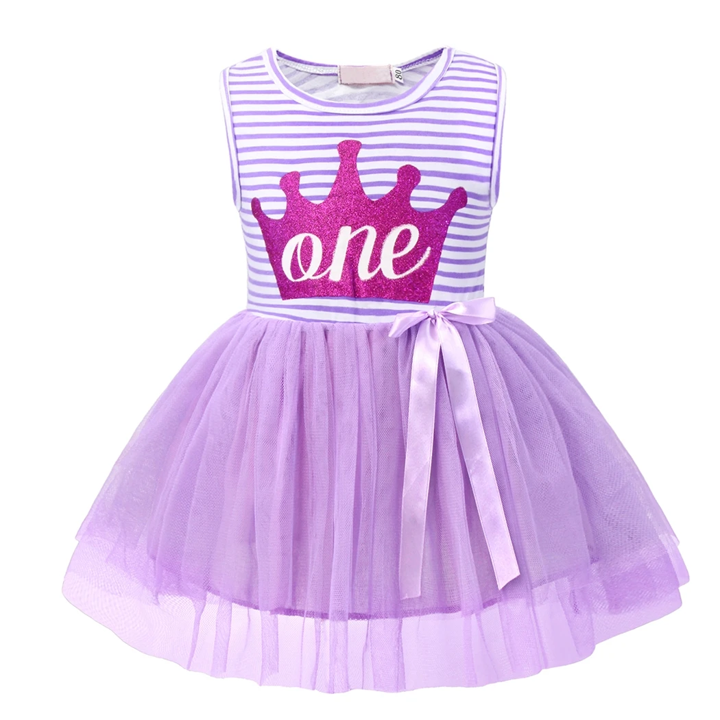 

AmzBarley Baby Girls Newborn Its My 1st Birthday dress Printed Tutu Princess Dress infant girls Dress Up Birthday Party Dresses