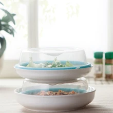 1 шт. масло для кухни-Защитная крышка против брызг Штабелируемый пылезащитный чехол для микроволновой печи тепловое Уплотнение Крышка Посуда постельное белье для кухни дома