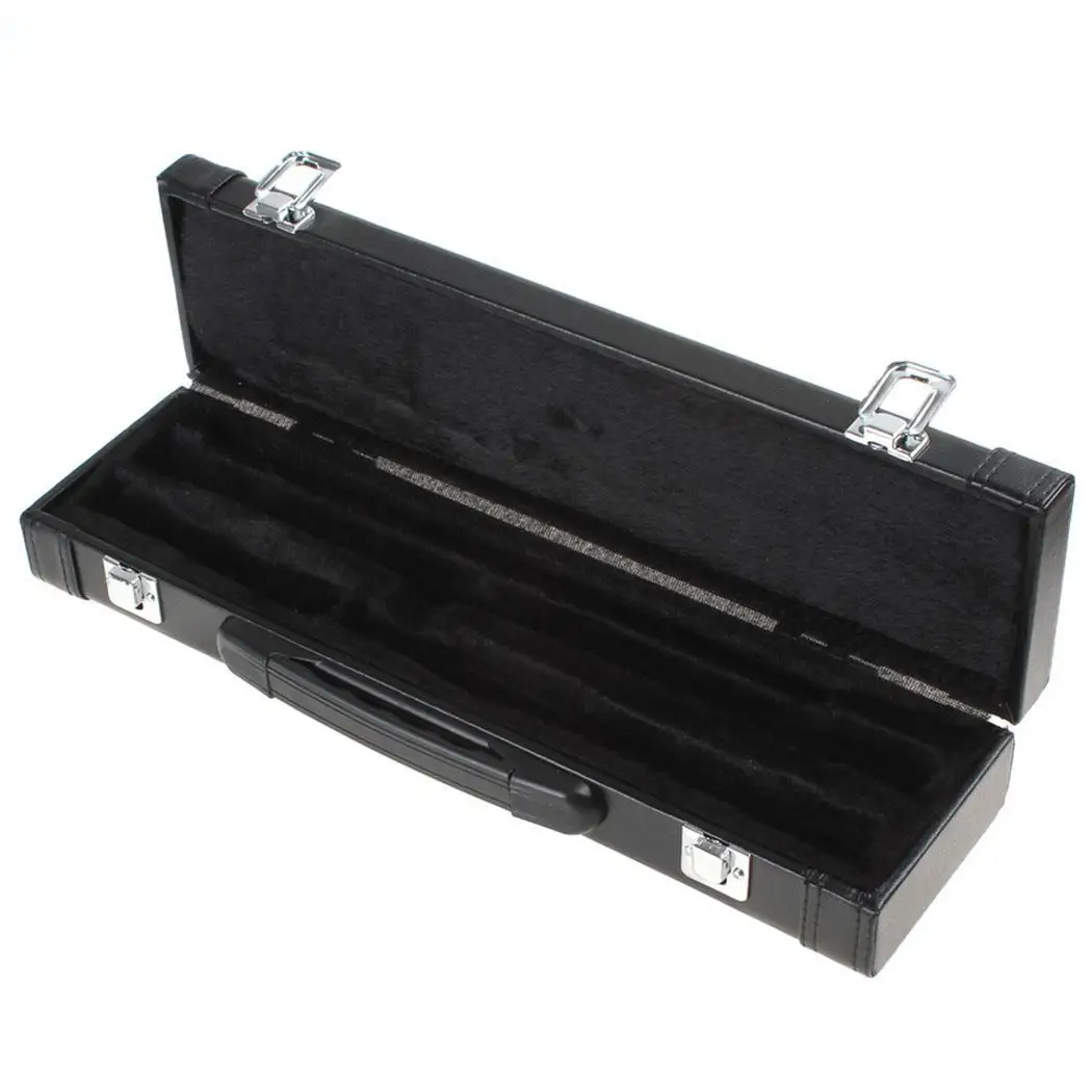 

Professional portable bag for instruments flute gig leather box for western concert flute cotton padded waterproof durable case