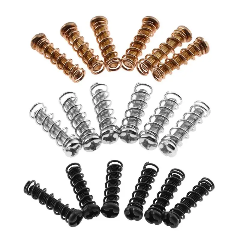 

6pcsElectric guitar bridge pull string chord code adjustment screws plus pa