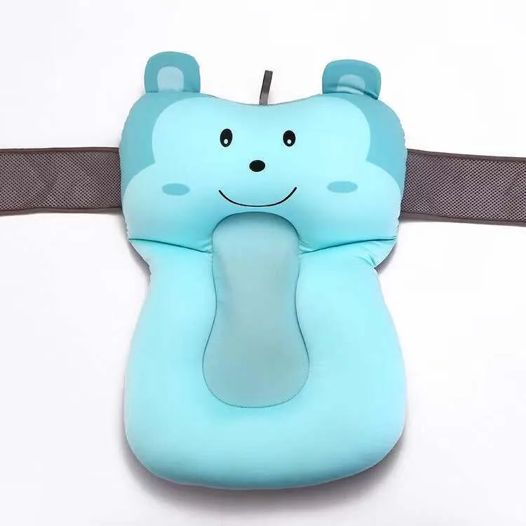 1pc Portable Baby Non-Slip Bath Tub NewBorn Air Cushion Bed/Chair/Shelf Baby Shower Cute Animal Cartoon Baby Bath Pad #TC