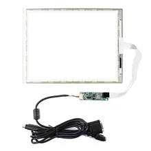 RS232 Тип контроллер 2,54 мм Шаг 10,4 дюймов 5 Проводная Тач-панель 10,4 дюймов 5 Проводная Тач-панель 249 мм x 186,5 мм