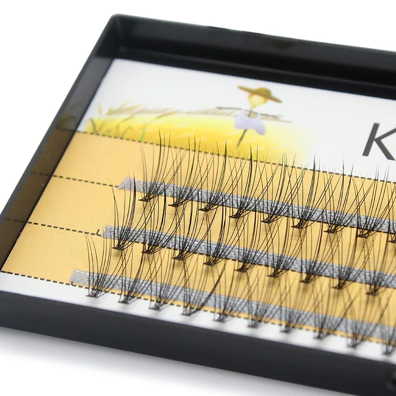 Пряди для наращивания ресниц Kimcci 60 пряди толщина 0 1 мм натуральная норковая