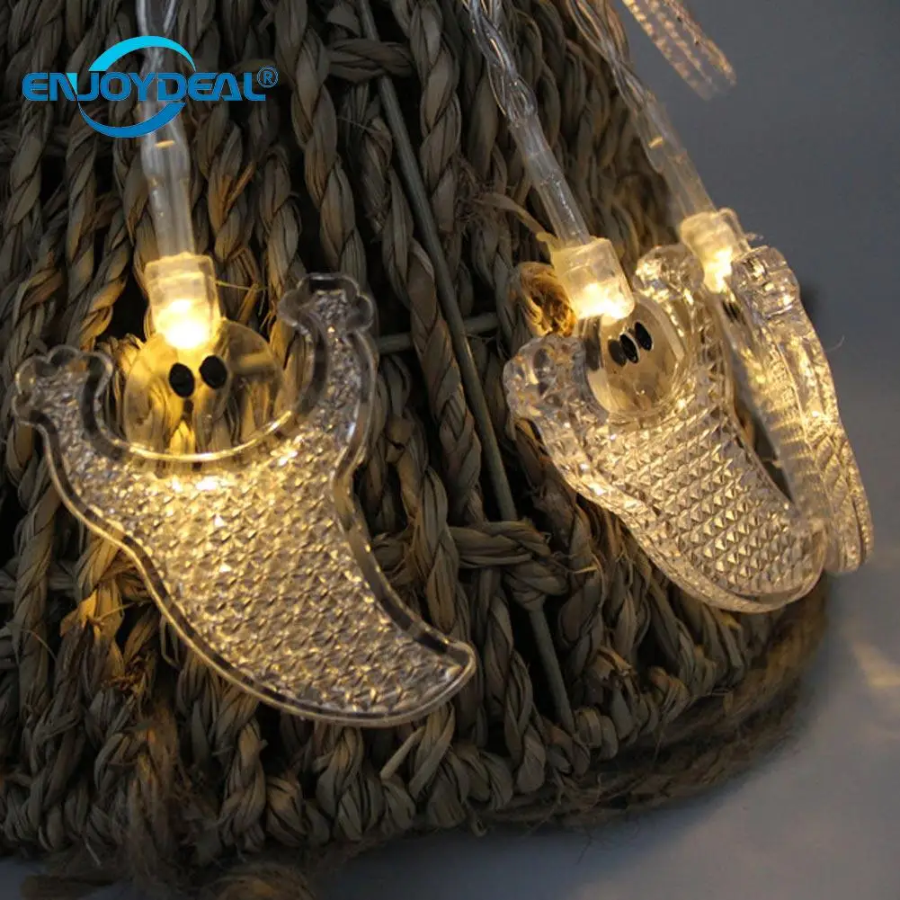 10LED 20LED Волшебная Гирлянда призрак лампа для Хэллоуина рождественской вечеринки