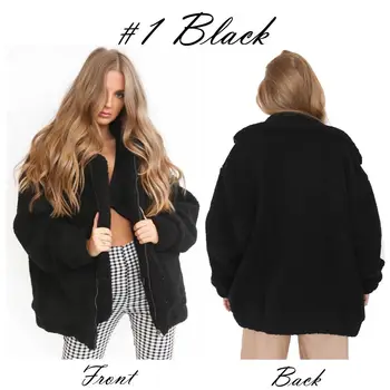 

Women Faux Fur Coat Autumn Winter Soft Long Sleeve Oversized Loose Jumper Warm Cardigan Outwear Coats Women Clothes Overcoat