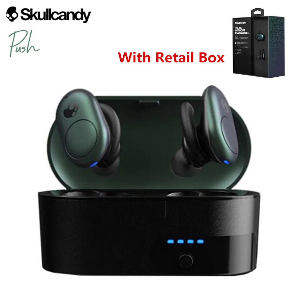 

Original Skullcandy Push TWS Bluetooth Wireless Earphones Touch Control In - Ear Earbuds Waterproof IPX4 with Microphone